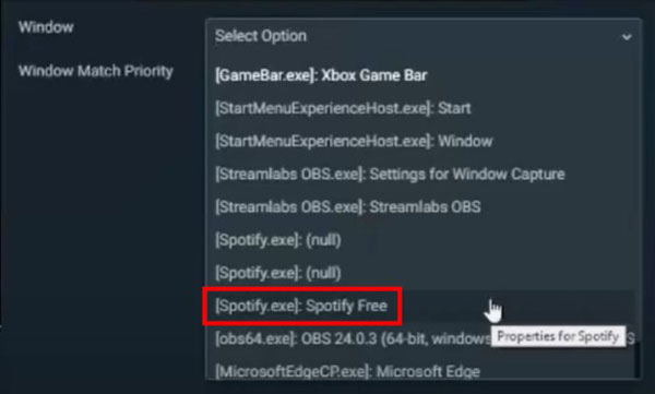 add spotify with album art overlay to obs